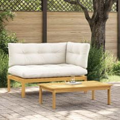 Vidaxl 2 Kos Akacijev les Svetlo rjava