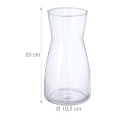 Northix Steklena vaza za rože 25 cm prozorna eleganten dizajn