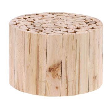 Northix Cvetlični stolček lesen okrogel 30x50 cm notranja uporaba