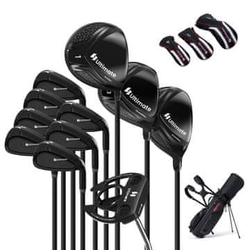 Northix Moški komplet golf palic desničarski titan driver torba