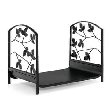 Northix Jekleno stojalo za drva 48x34x41 cm 50 kg črno