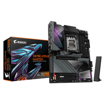 Gigabyte X870E AORUS MASTER osnovna plošča, AM5, ATX, DDR5, WiFi7