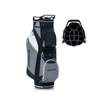 Northix Golf torba 14 razdelkov vodoodporna 7 žepov 127 cm črna siva