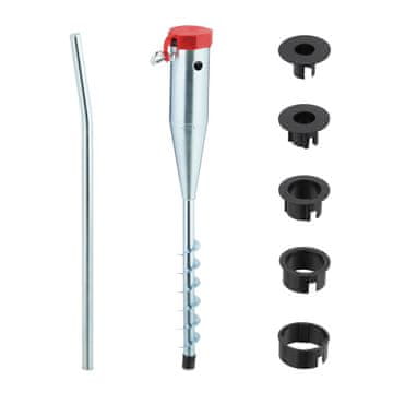 Northix Sidro za senčnik jeklo konica za trato z adapterji