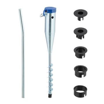 Northix Sidro za senčnik jeklo konica za trato z adapterji