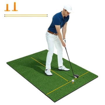 Northix Golf vadbena podloga 152x92 cm EVA 27 mm 6 lukenj set
