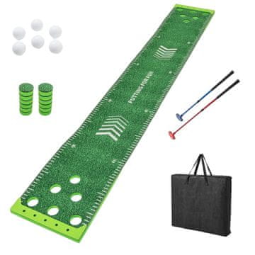 Northix Golf igralna podloga komplet nastavljive palice 8 ft prenosna