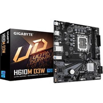 Gigabyte Matična plošča Gigabyte H610M D3W DDR5 (LGA1700, mATX)