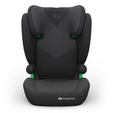 Kinderkraft Junior FIX 2 Plus otroški avtosedež, 100–150 cm, črn