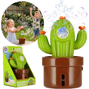 Mega Creative Naprava za mehurčke, kaktus + tekočina 80 ml, mehurčki, komplet za otroke 3+