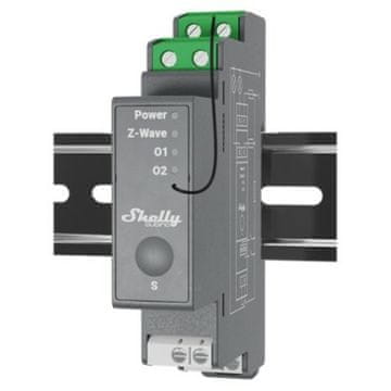 Shelly rele Wave Pro 2 max 25A Z-Wave DIN letev