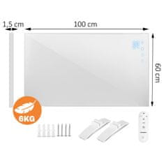Berdsen Infrardeči grelec 600W BD-981 WiFi z aplikacijo za daljinsko upravljanje