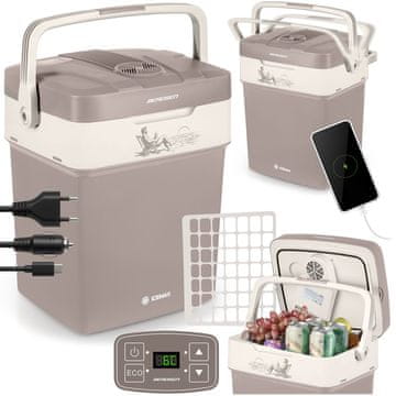 Baldr Hladilnik Icemax 29 litrov z ECO načinom - temno siv