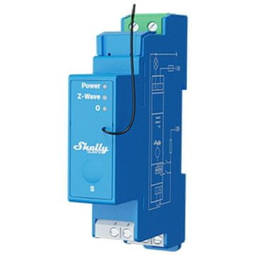 Shelly rele Wave Pro 1 max 16A Z-Wave DIN letev