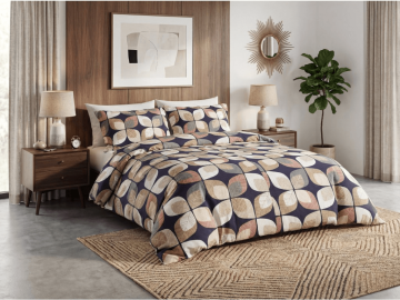 Ljubki dom Posteljnina iz krepa iz bombaža Renforcé, barvita AUTUMN LEAF, velikost posteljnine: 70 x 90 cm | 140 x 200 cm