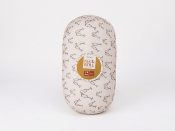 Ljubki dom Potovalna blazina CHEERS NECK ROLL 30x15 cm, bela