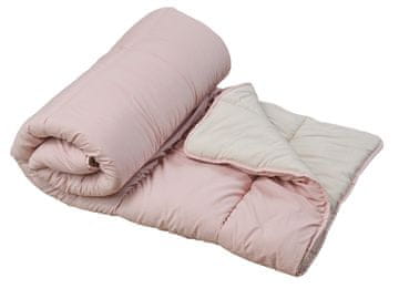 Ljubki dom Prešita odeja za vse letne čase 140x200 cm iz votlega vlakna, roza