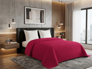 Ljubki dom Žametno pregrinjalo ASTRALIA, temno roza Velikost: 200 x 220 cm