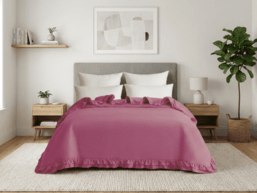 Ljubki dom Pregrinjalo MONTEGO, temno roza Velikost: 170 x 210 cm