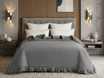 Ljubki dom Pregrinjalo MONTEGO, sivo Velikost: 200 x 220 cm