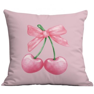 Ljubki dom Prevleka za vzglavnik ČEŠNJE 45x45 cm, roza