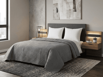 Ljubki dom Pregrinjalo CALDERA, siva Velikost: 200 x 220 cm