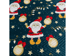 Ljubki dom Pregrinjalo SANTA, modro Velikost: 200 x 220 cm