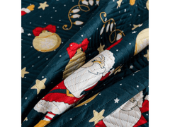 Ljubki dom Pregrinjalo SANTA, modro Velikost: 200 x 220 cm