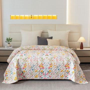 Ljubki dom Pregrinjalo MILLEFLEUR, barvito Velikost: 170 x 210 cm