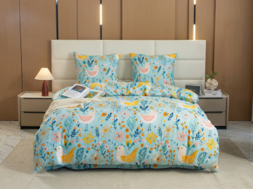 Ljubki dom Posteljnina iz mikrovlaken SPRING TWEET barvita Velikost posteljnine: 2 kosa 70 x 90 cm | 200 x 220 cm