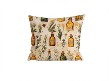 Ljubki dom Prevleka za vzglavnik iz mikrovlaken APOTHECARY 45x45 cm, krem