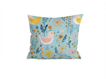 Ljubki dom Prevleka za vzglavnik iz mikrovlaken SPRING TWEET 45x45 cm, pisana