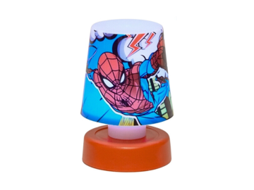 Ljubki dom LED otroška nočna svetilka SPIDERMAN 11 cm rdeča