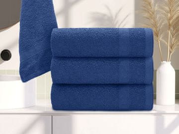 Ljubki dom Brisača BASIC SMALL 40 x 60 cm temno modra