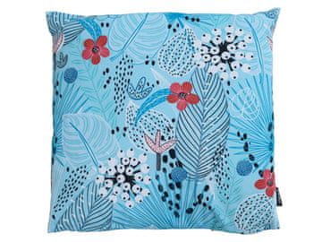 Ljubki dom Zunanja blazina FLORILO 45x45 cm, modra