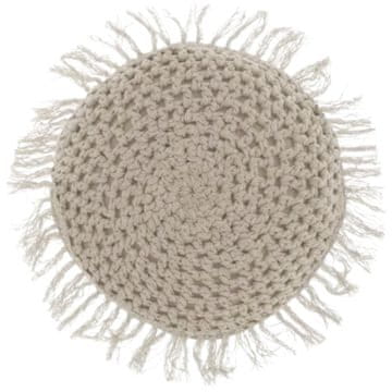 Ljubki dom Okrogla okrasna blazina TUFO 45 cm, siva