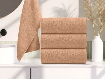 Ljubki dom Otroška brisača Bella bež 30x50 cm, 100% bombaž