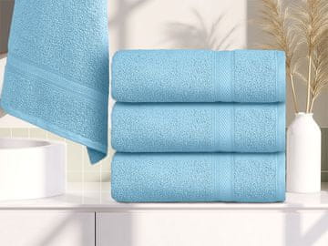 Ljubki dom Brisača CLARYSSE ELEGANCE 60x110 cm svetlo modra, 100% bombaž