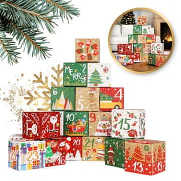 Ljubki dom BOXMAS Adventni koledar DIY, 24 škatel