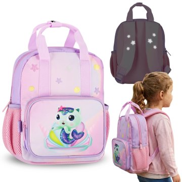 DreamWorks Gabby's Dollhouse Majhen nahrbtnik za deklice, vrtčevski nahrbtnik za izlete z odsevnimi elementi 29x23x9cm