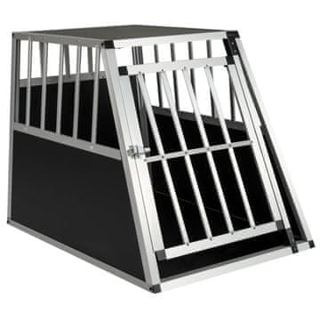 Northix Transportna kletka za psa aluminij 91x65x69.5 cm vrata