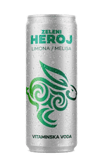 Zeleni Heroj vitaminska voda z okusom limone in melise