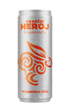 Zeleni Heroj Oranžni Heroj vitaminska voda z okusom pomaranče
