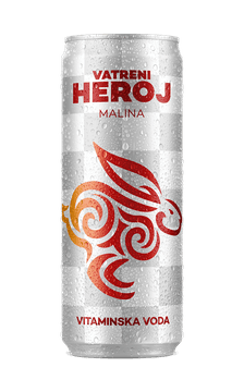 Zeleni Heroj Vatreni Heroj vitaminska voda, malina