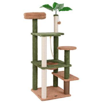 Northix Praskalnik za mačke 152 cm s sisalnimi stebri in platformami