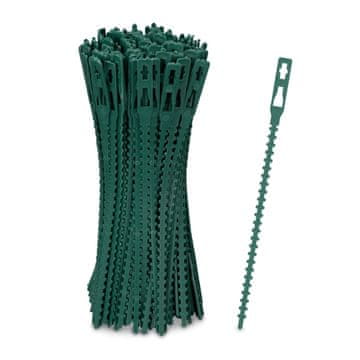 Northix Vezi za rastline 14 cm 200 kos plastične nastavljive