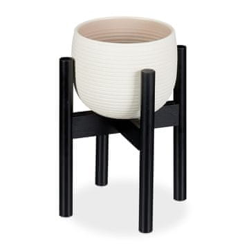 Northix Bambusovo stojalo za rastline nastavljivo črno