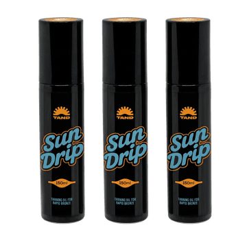 TAND Cosmetics SunDrip naravno olje za sončenje – hitrejša porjavelost, intenziven glow, 100% naravna formula, vegansko, brez parabenov, za sončenje in solarij