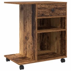 Vidaxl Stojalo za tiskalnik Star les 60 x 40 x 68.5 cm Konstruiran les