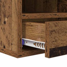 Vidaxl Stojalo za tiskalnik Star les 40 x 32 x 24 cm Konstruiran les